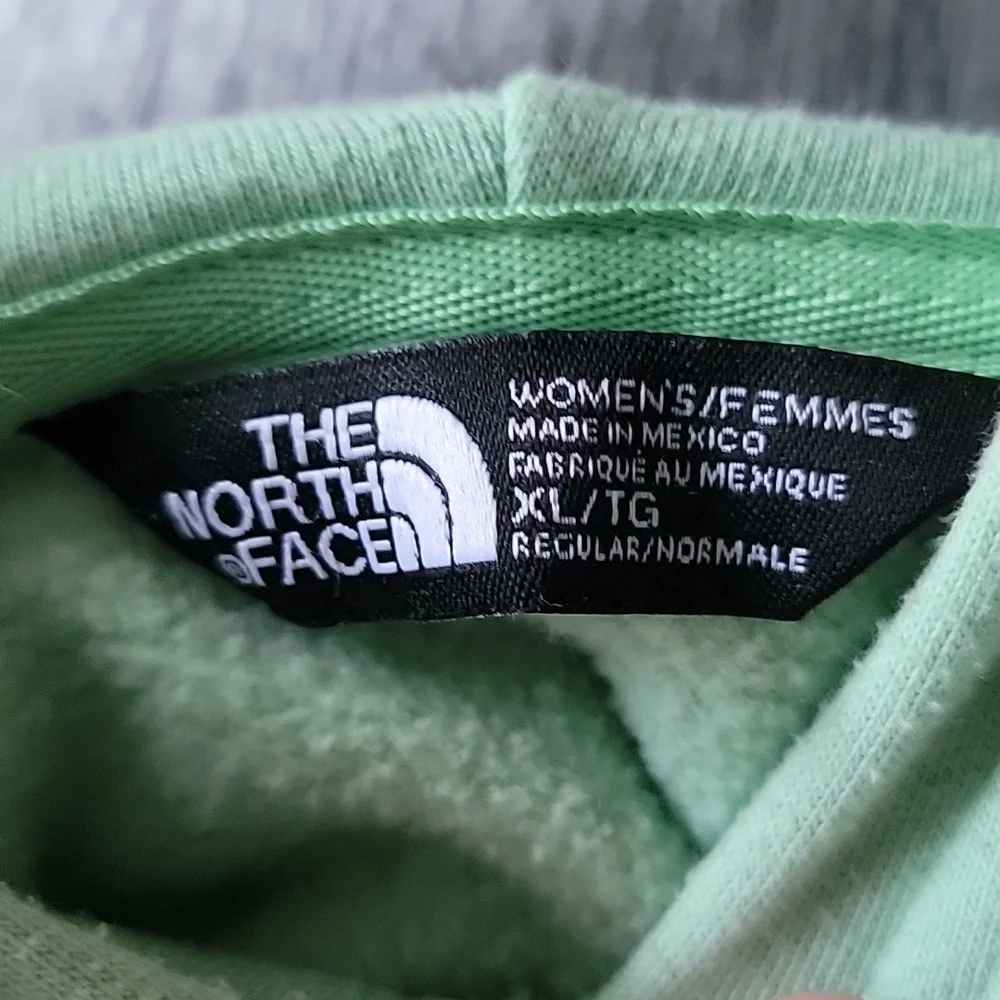 The North Face Pull Over Hoodie Mint Green Size XL - Picture 7 of 7